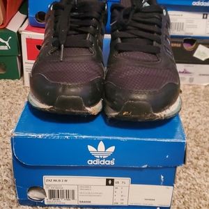 Adidas black and mint shoes size 7.5